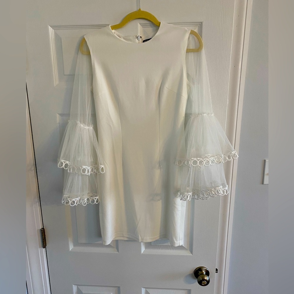 White dress perfect for wedding activities